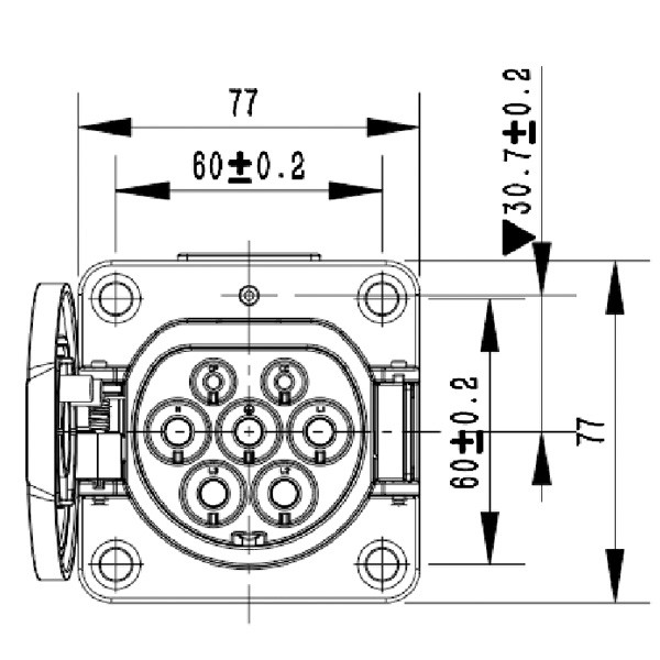 AC charging socket