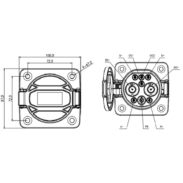 DC charging socket