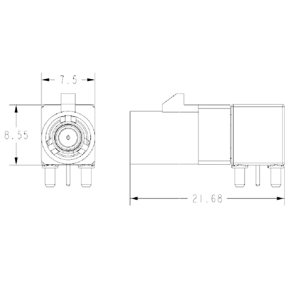 FAKRA connector - Board end