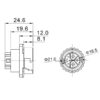 GD Series - Combined Power Connector - (2+1+5) Cores
