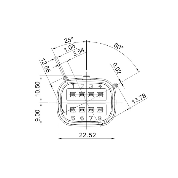 GD Series - Combined Power Connector - (2+8) Cores