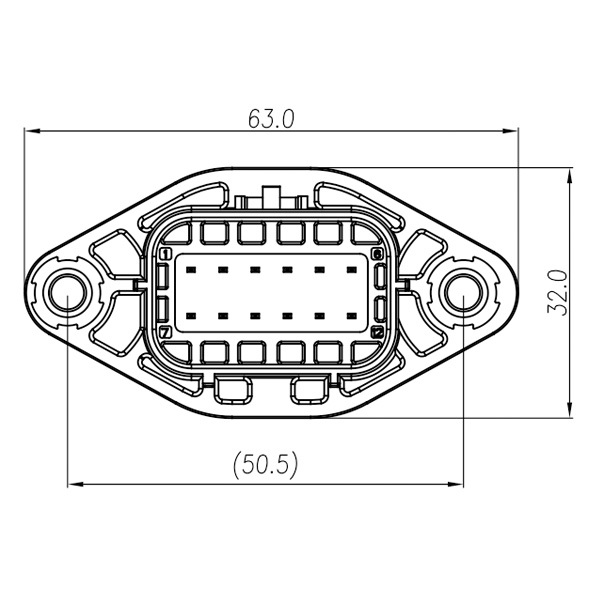 GE Series-12-core cylinder connector
