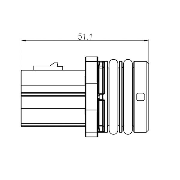 GE Series-12-core cylinder connector