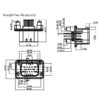 GE Series-14-core three-row signal connector