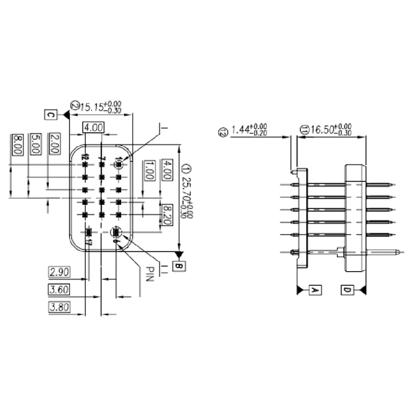 GE Series-17PIN Signal Connector