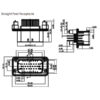 GE Series-23-core three-row signal connector