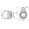 GE Series-24-core cylinder connector