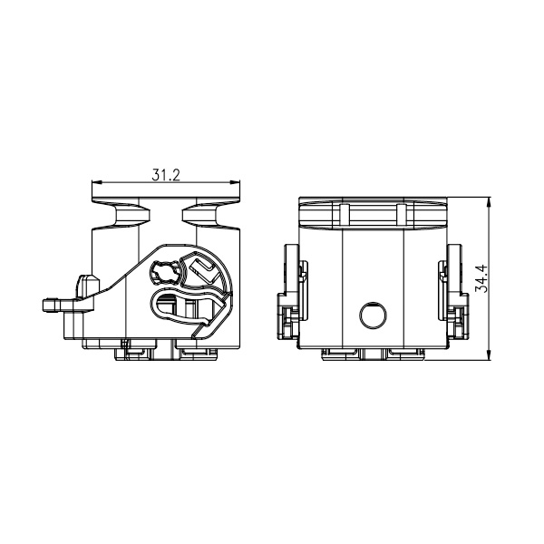 GE Series-24-core cylinder connector