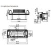 GE Series-35-core three-row signal connector