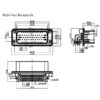 GE Series-35-core three-row signal connector