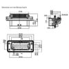 GE Series-35-core three-row signal connector