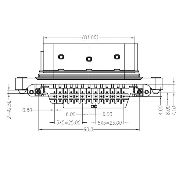 GE Series-39-core rectangular connector-socket