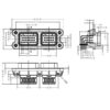 GE Series - 60-core (34+26) combined connector-socket