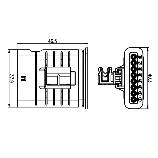 GE-Series-8-core-cylinder-connector-3 GE Series-8-core cylinder connector
