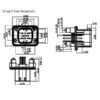 GE Series-8-core three-row signal connector