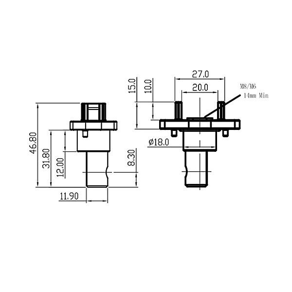 GH Series-DCDC Through-the-Wall Terminal
