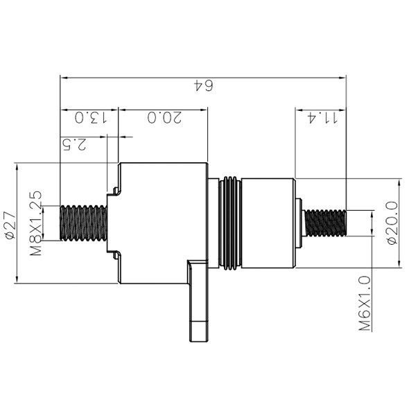 GH Series-DCDC Wall Terminal - Double Thread