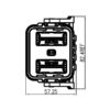 GH Series-HV6-2-core Plastic High Voltage Connector