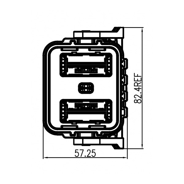 GH Series-HV6-2-core Plastic High Voltage Connector