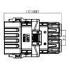 GH Series-HV6-2-core Plastic High Voltage Connector
