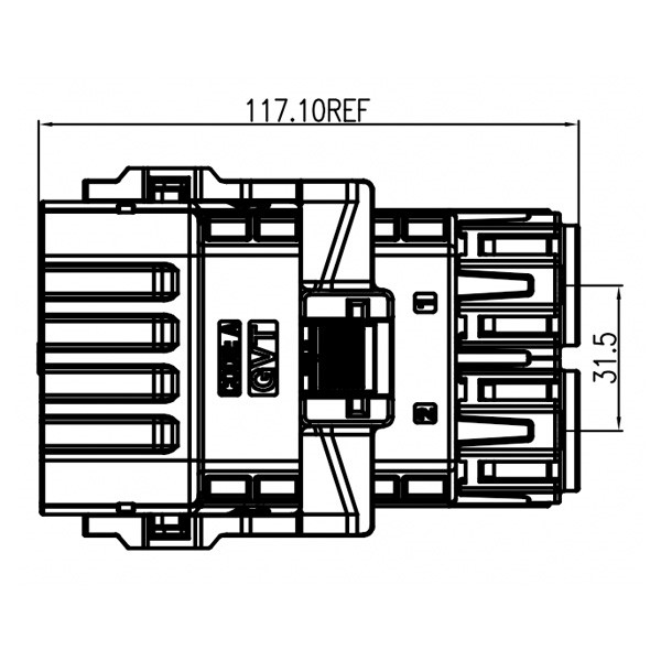 GH Series-HV6-2-core Plastic High Voltage Connector