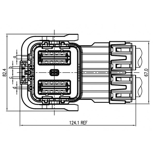 GH Series-HV6-2-core Plastic High Voltage Connector