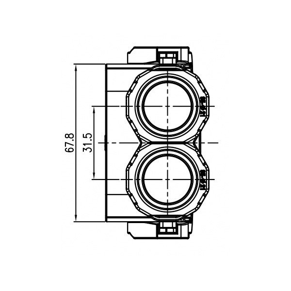 GH Series-HV6-2-core Plastic High Voltage Connector