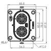 GH1000 Series-2-core plastic high voltage connector