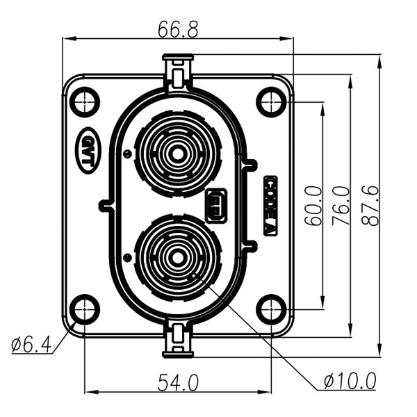 GH1000-Series-2-core-plastic-high-voltage-connector-3 GH1000 Series-2-core plastic high voltage connector