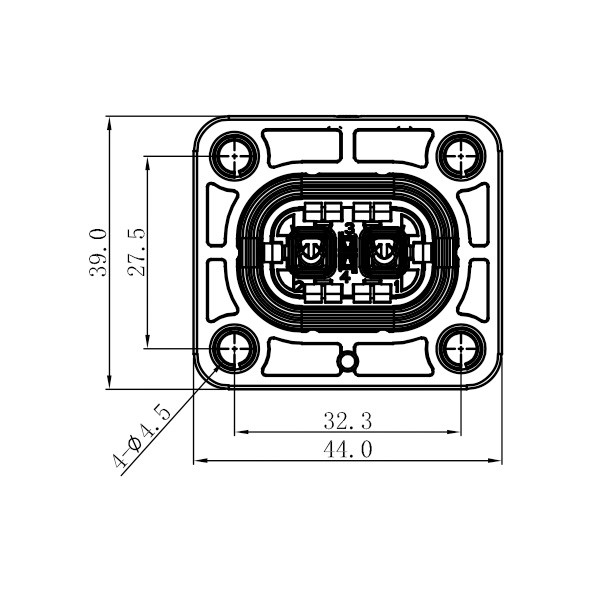 GH280 Series-2-core plastic high voltage connector
