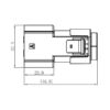GH280 Series-2-core plastic high voltage connector