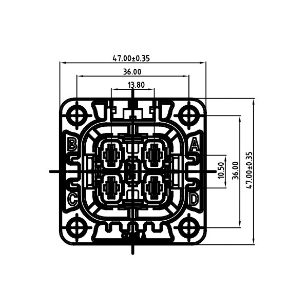 GH630 Series-4-core plastic high voltage connector