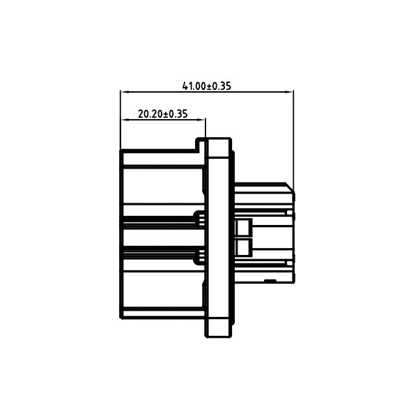 GH630 Series-4-core plastic high voltage connector