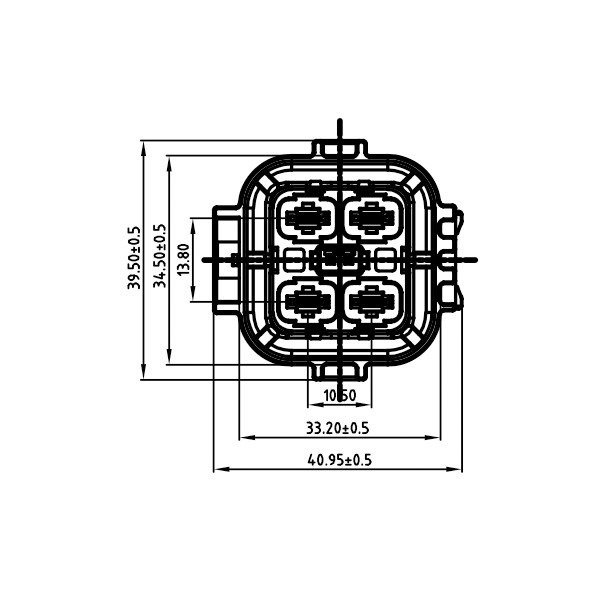 GH630 Series-4-core plastic high voltage connector