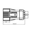 GH630 Series-4-core plastic high voltage connector