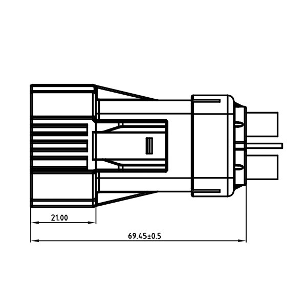 GH630 Series-4-core plastic high voltage connector