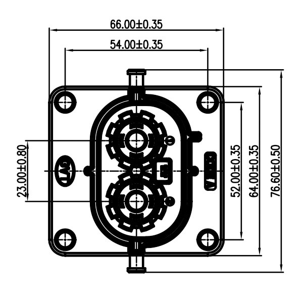 GH800 Series-2-core plastic high voltage connector