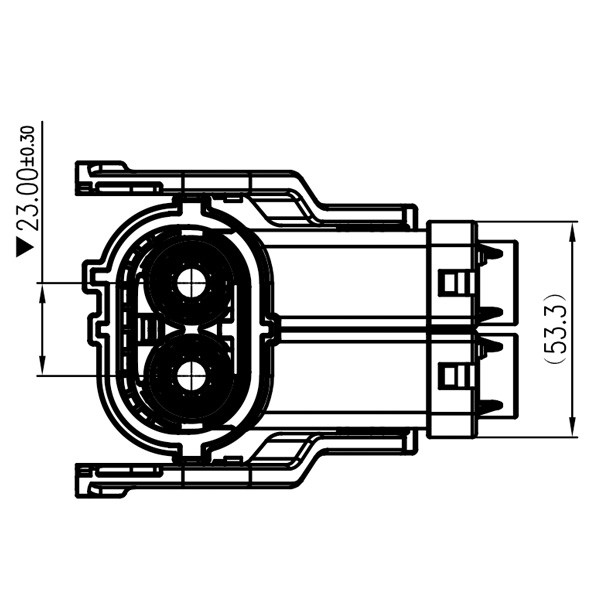 GH800 Series-2-core plastic high voltage connector