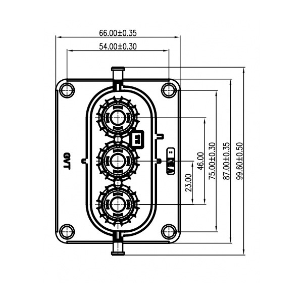 GH800 Series-3-core plastic high voltage connector