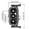 GH800 Series-3-core plastic high voltage connector