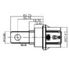 GM Series-10mm-Single Core Metal Connector