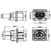GM Series-3.6mm-2-core Metal Connector