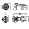 GM Series-3.6mm-3-core Metal Connector