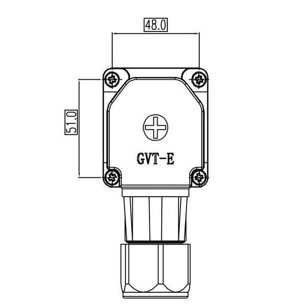 GM Series - Positive and negative junction box - inclined port