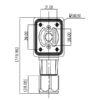 GM Series - Positive and negative junction box - inclined port