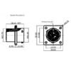 GR Series-12-core 14# circular signal connector