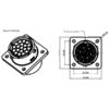 GR Series-19-core 16# circular signal connector
