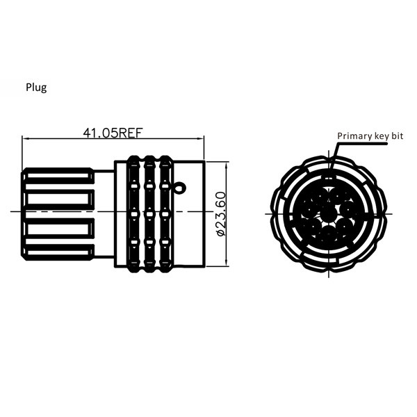 GR Series-8-core 12# circular signal connector