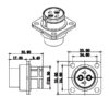 GT Series-2-core/3-core Signal Connector