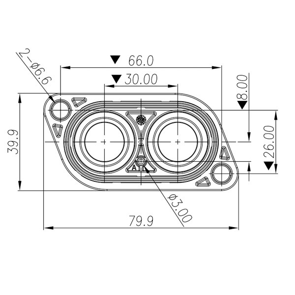 GVPT 2-core wiring connector